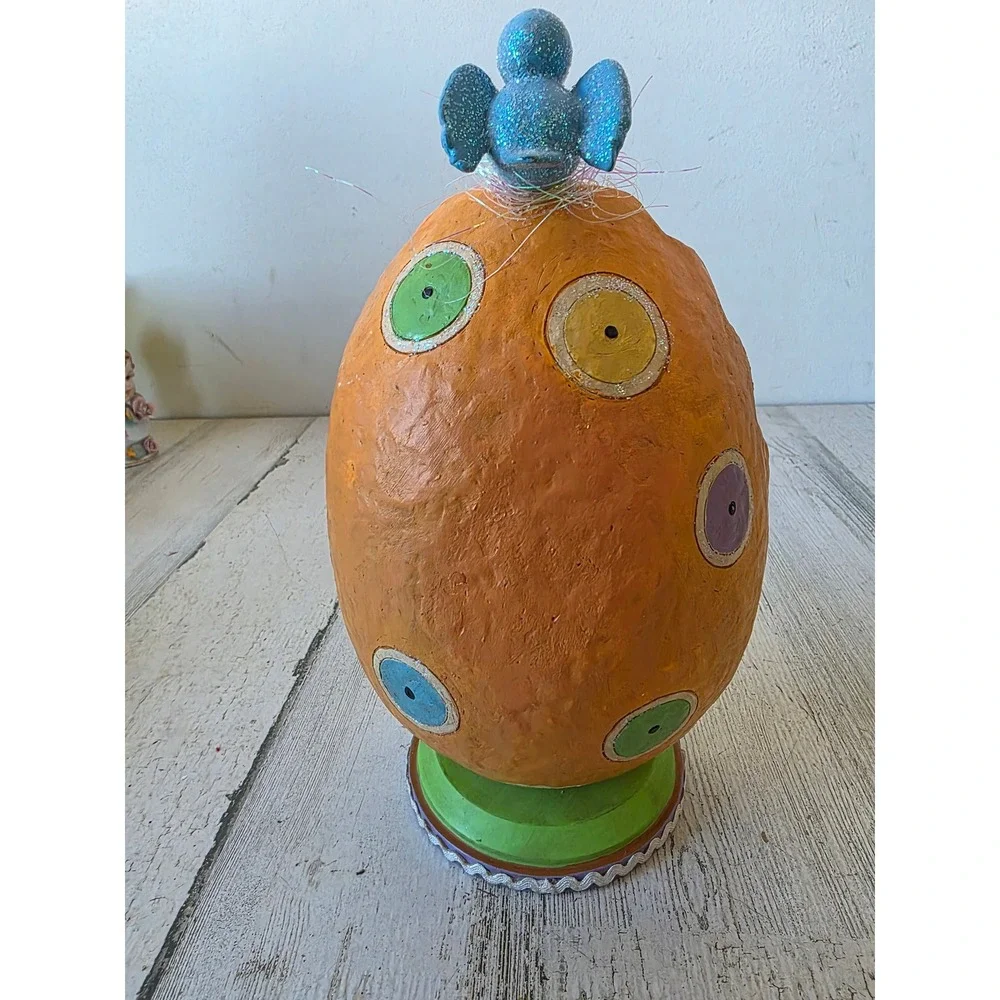 larkspur silvestri tweedle beau Easter egg bird glitter statue figurine spring‎
